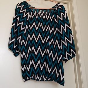 Chevron 3/4 sleeve